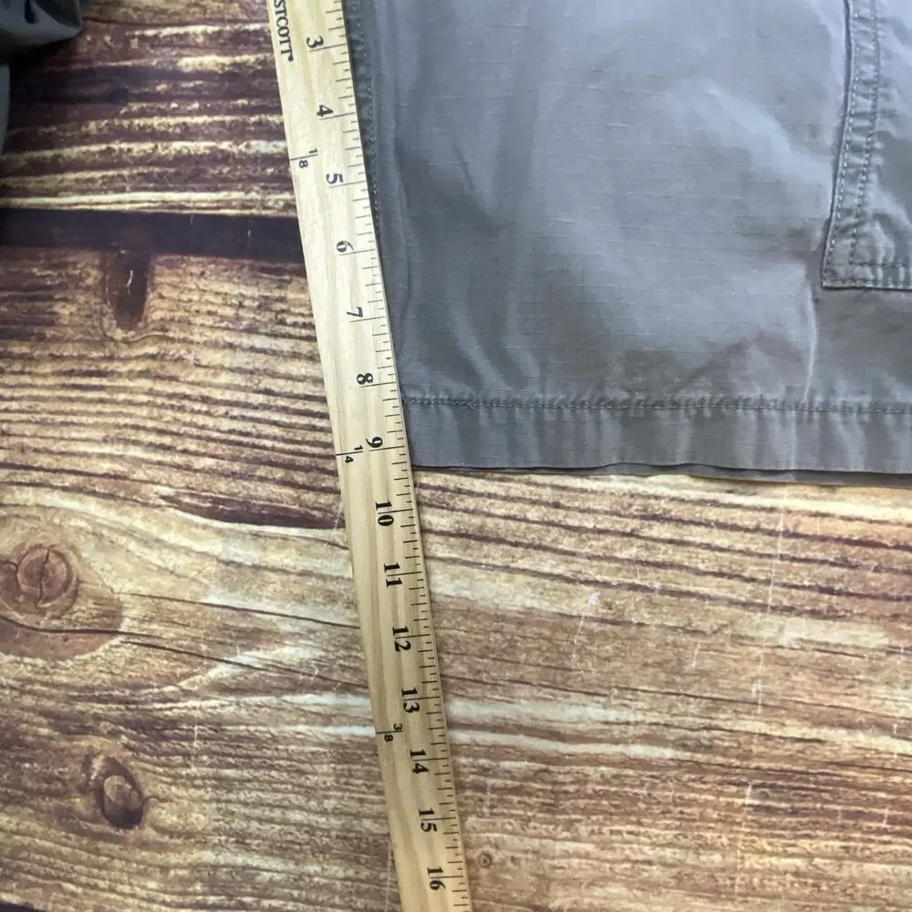 Levi Strauss Gray Cargo Shorts Mens 38 Utility Outdoor Ripstop Pockets